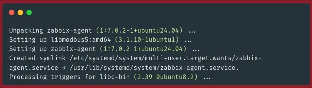 install zabbix-agent